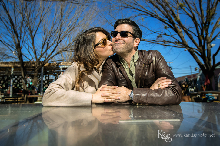 dallas truckyard engagement photograpy